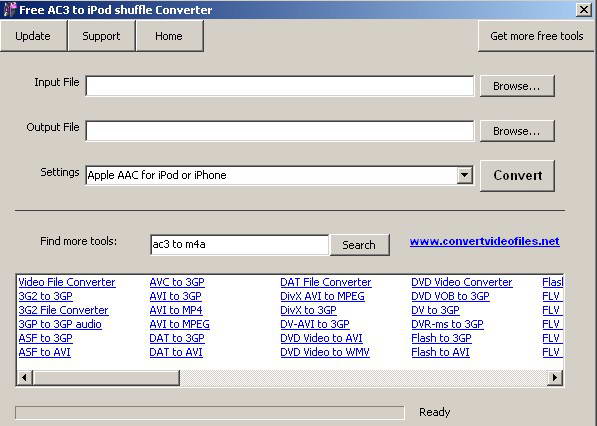 Free AC3 to iPod shuffle Converter