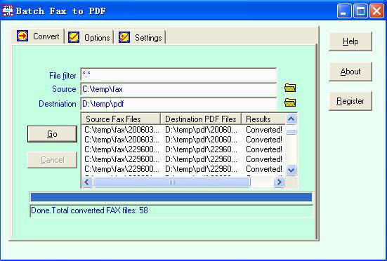 Batch Fax to PDF