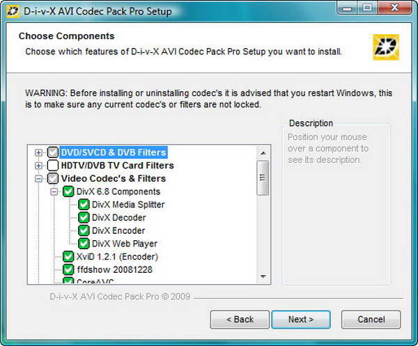 AVI Codec Pack Pro