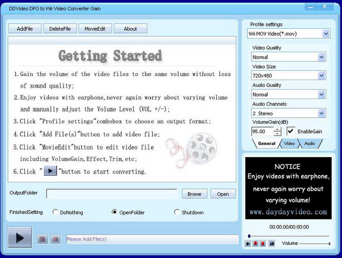 DDVideo DPG to NintendoWii Video