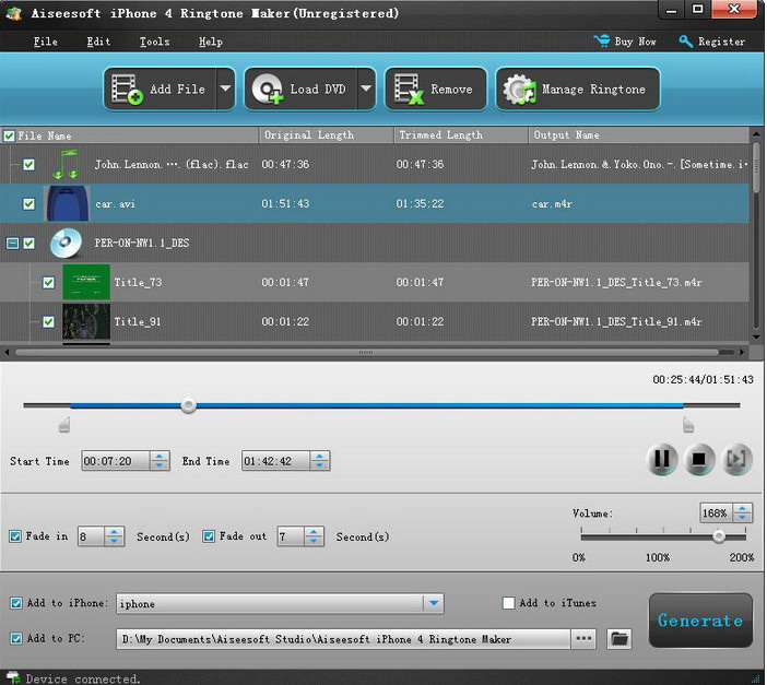 Aiseesoft iPhone 4 Ringtone Maker
