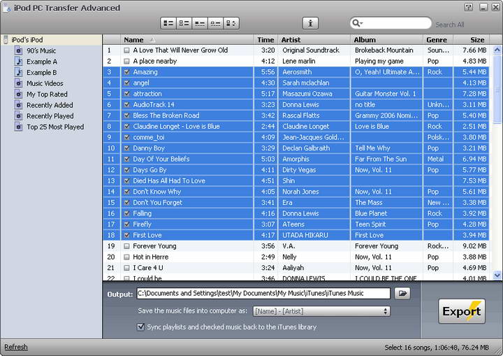 iPod PC Transfer Suite