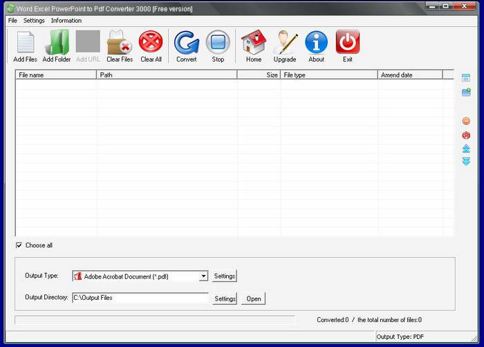 Word Excel PowerPoint to Pdf Converter 3000
