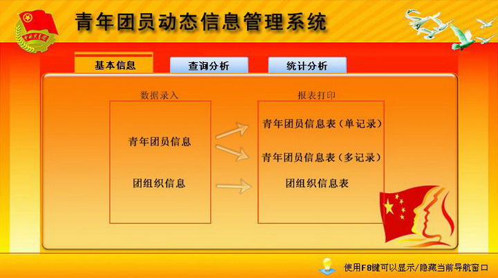 宏达青年团员动态信息管理系统 绿色版