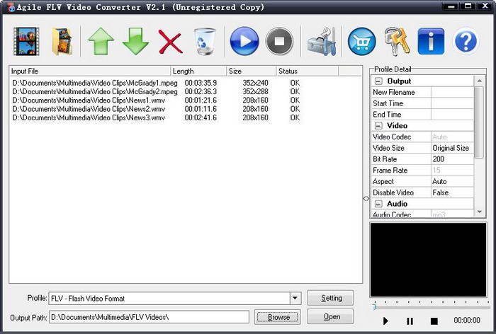 Agile FLV Video Converter