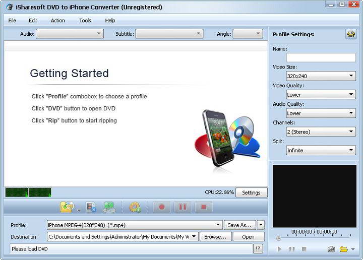 iSharesoft DVD to iPhone Video Converter