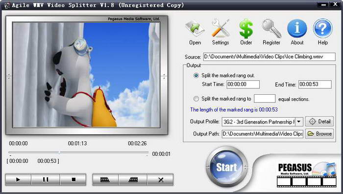 Agile MOV Video Splitter