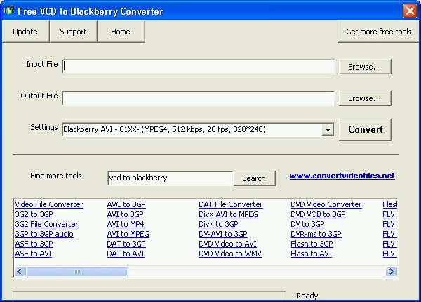 Free VCD to Blackberry Converter