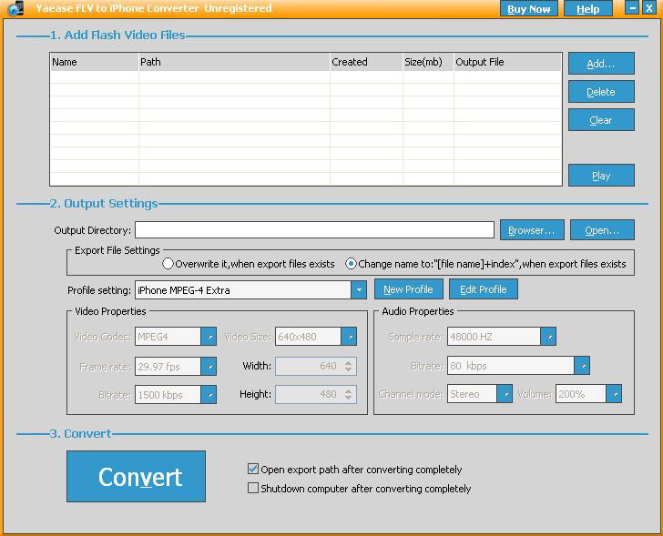 Yaease FLV to iPhone Converter