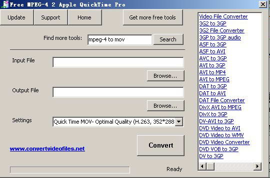 Free MPEG-4 2 Apple QuickTime Pro