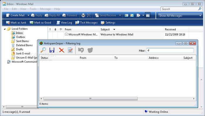AntispamSniper for Windows Mail