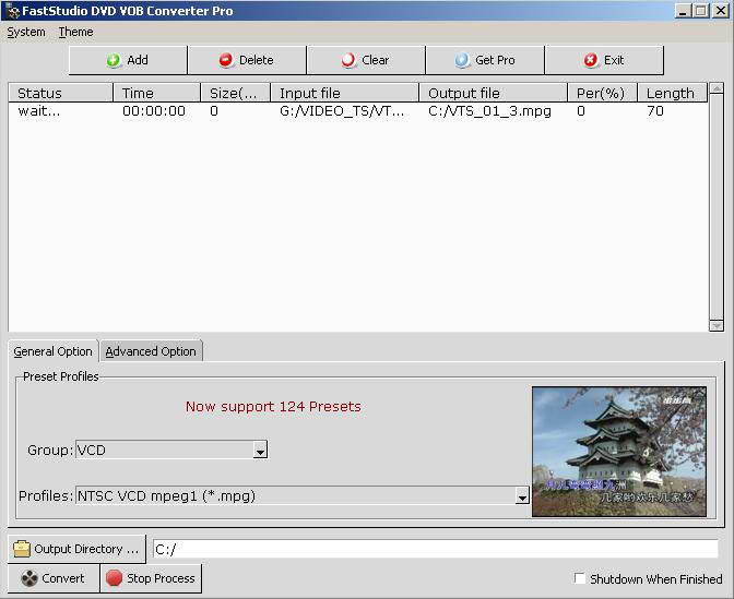 FastStudio DVD VOB Converter Pro