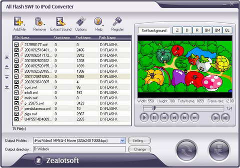 Zealot All Flash SWF to iPod Converter