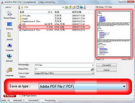 Word to PDF Converter