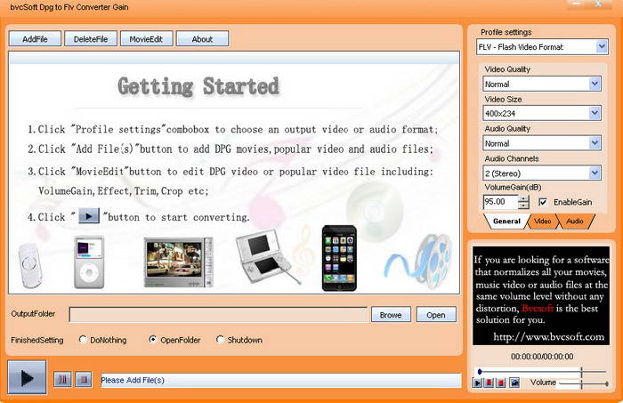 bvcsoft DPG to FLV Converter