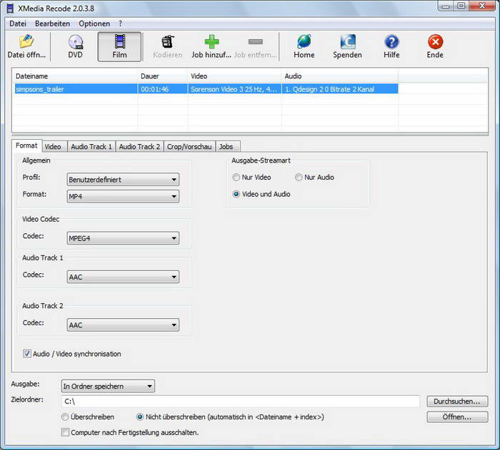 XMedia Recode Portable