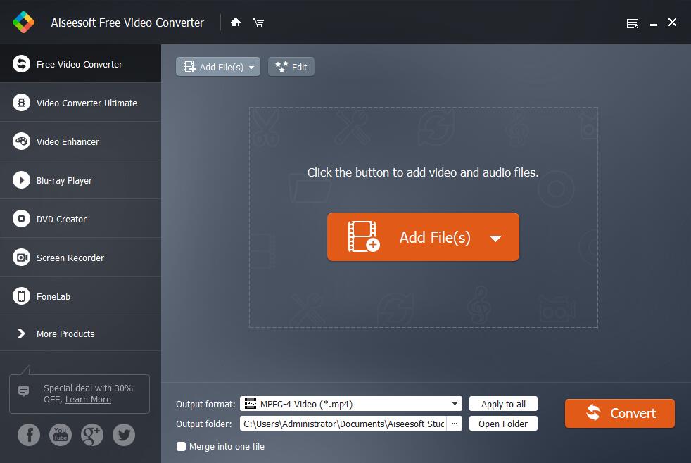 Aiseesoft Free Video Converter