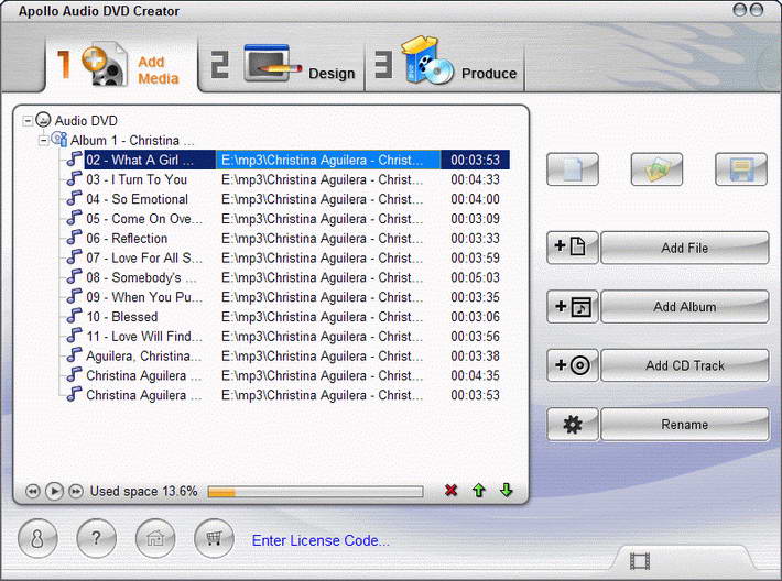 Apollo Audio DVD Creator
