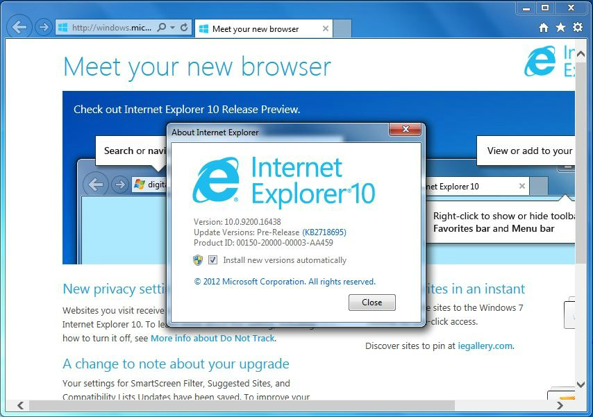 IE10(Internet Explorer 10)