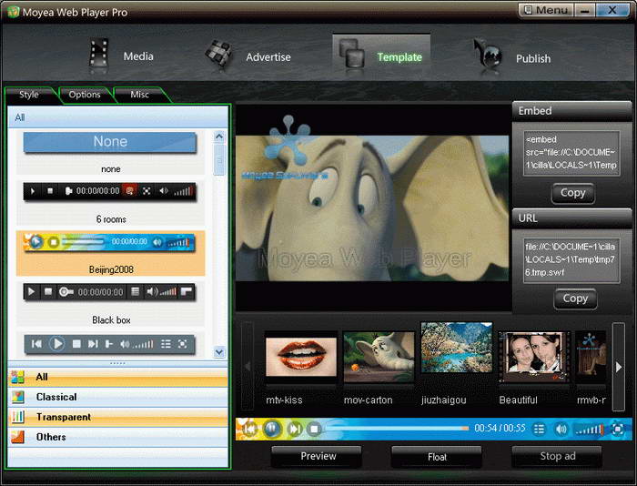 Moyea Web Player Pro
