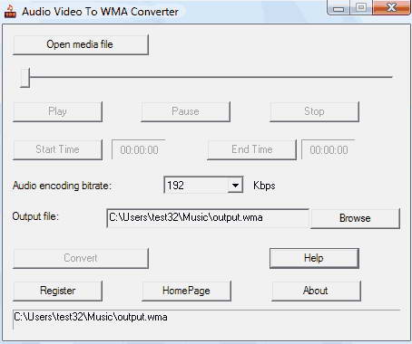 Audio Video To WMA Converter
