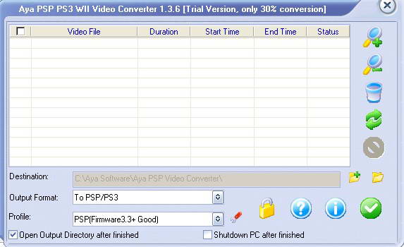 Aya PSP PS3 WII Video Converter
