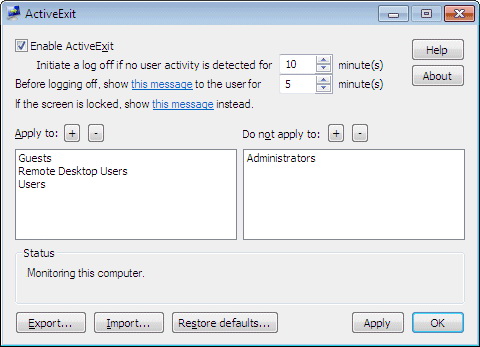 ActiveExit