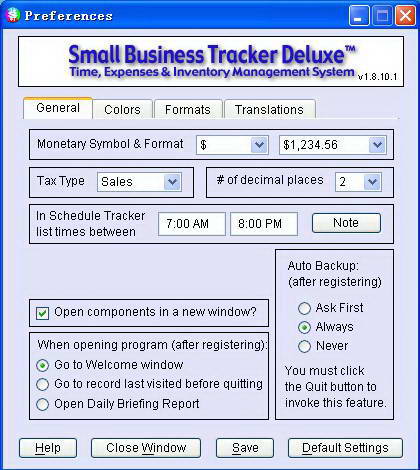 Small Business Tracker Deluxe