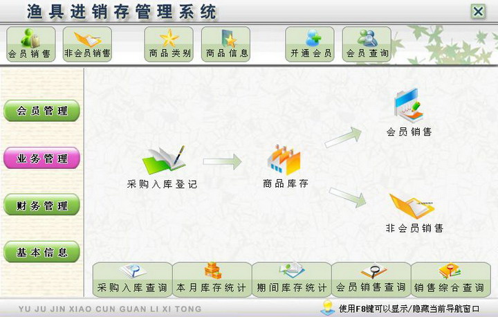 宏达渔具进销存管理系统 绿色版