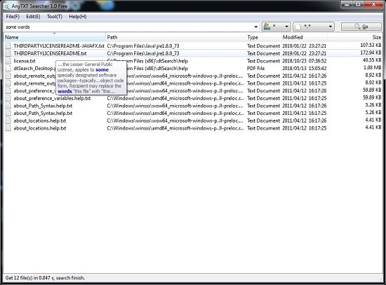Windows全文搜索工具AnyTXT Searcher