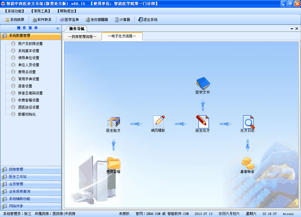 智能新型中西医处方系统