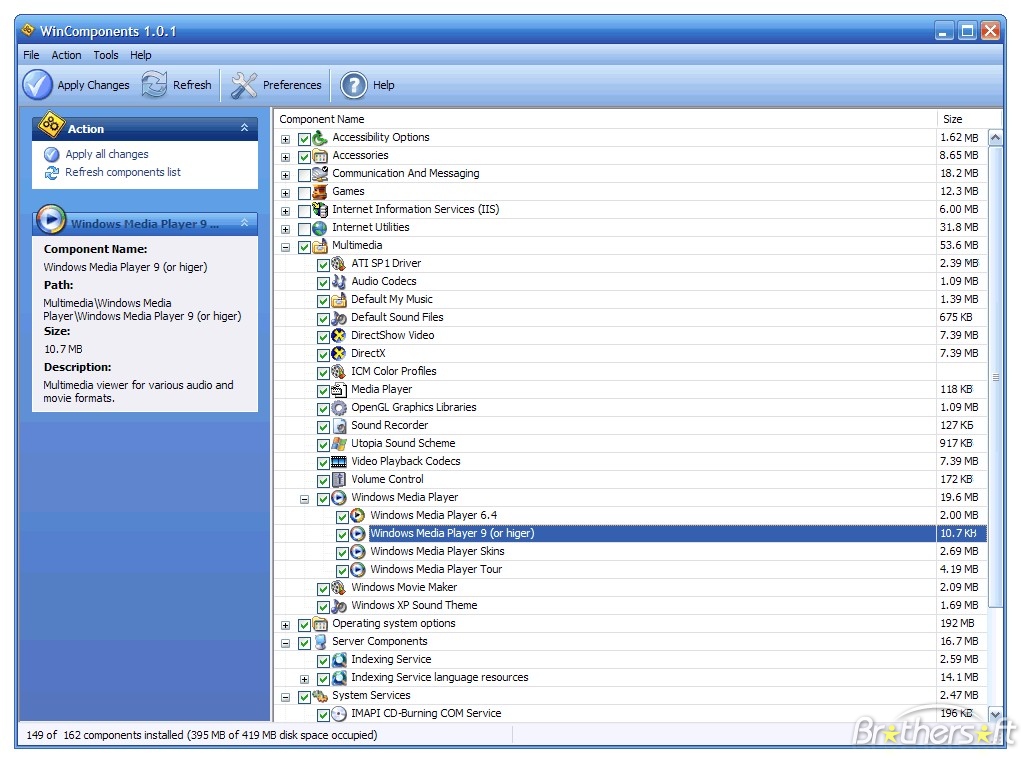 wincomponents