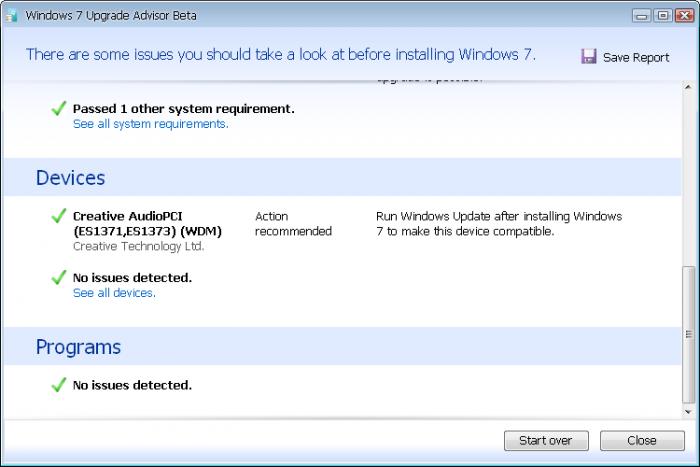 Windows 7 Upgrade Advisor