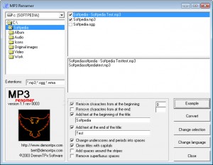 DemonTPX MP3 Renamer