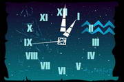 Aquarius Zodiac Clock ScreenSaver