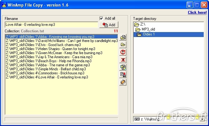 WinAmp File Copy