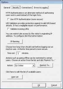 Cintel Orion Web Server