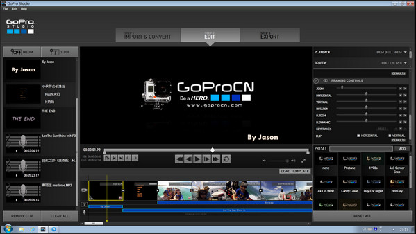 GoPro Studio（视频编辑软件）