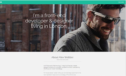 css3 slider menu前端单页模板