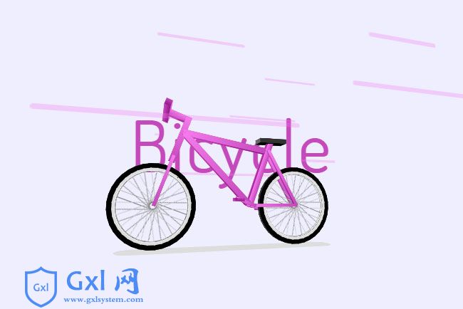 CSS3自行车3D旋转展示动画特效