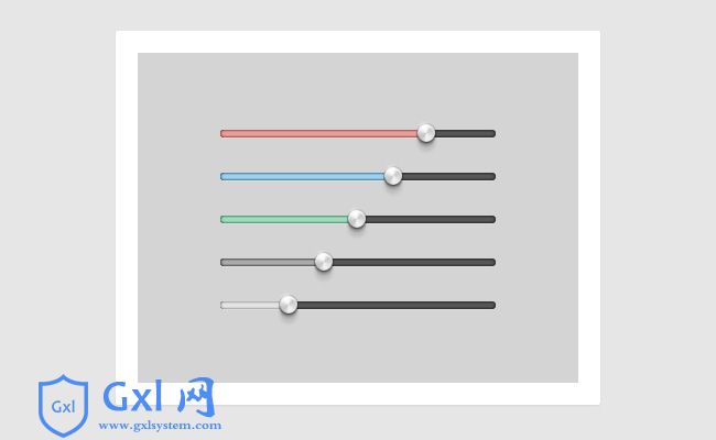 HTML5仿Chrome样式控制滑杆动画