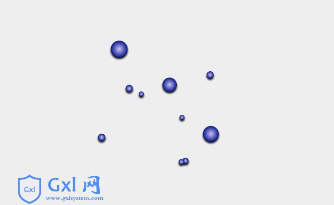 HTML5立体小球运动动画效果