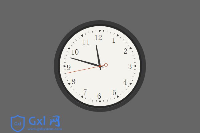 HTML5 SVG圆盘时钟动画