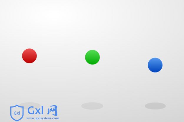HTML5 3D小球弹跳动画
