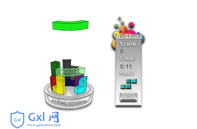 html5俄罗斯方块游戏代码