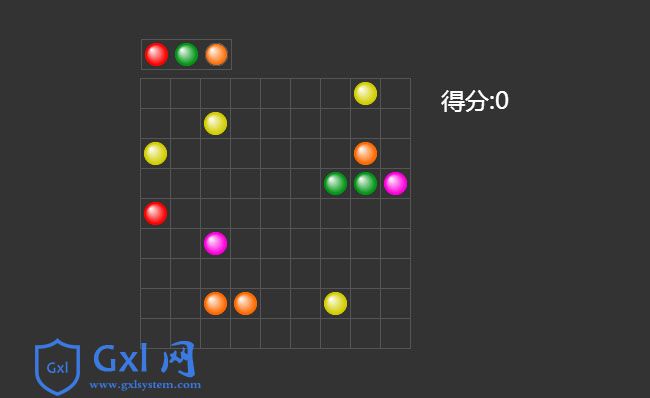 HTML5实现五彩连珠小游戏