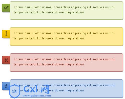 NoticeUI CSS3提示样式