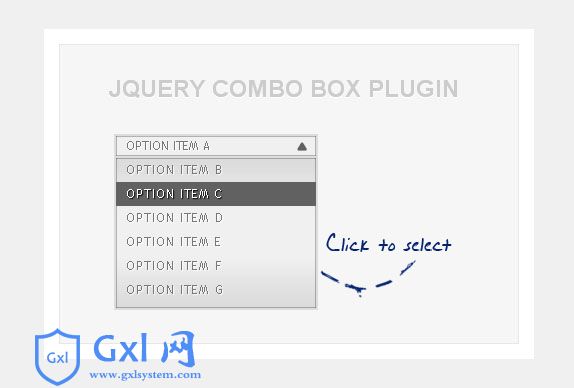 jquery UI元素滚动组合框