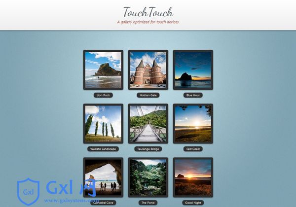 jQuery+CSS3触摸优化画廊