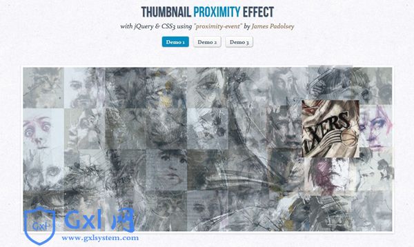 jQuery+CSS3缩略图邻近效应